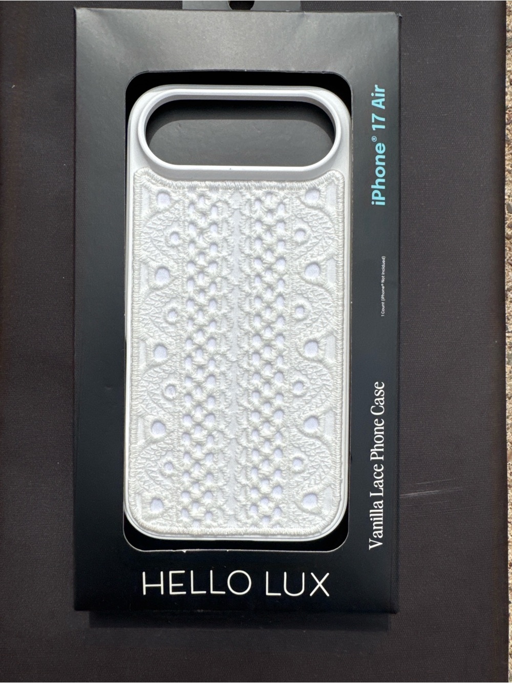 Hello Lux Vanilla Lace Phone Case for iPhone 17 Air - White
